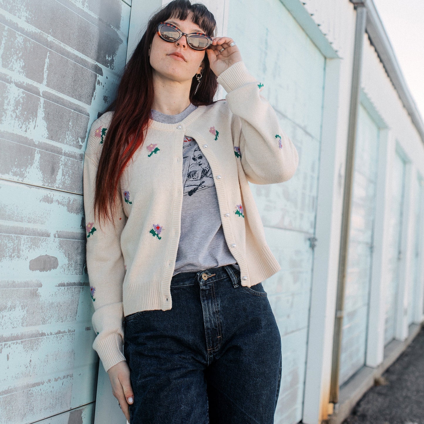 Floral Pearl Cardigan - Intrigue Ink Visit Bozeman, Unique Shopping Boutique in Montana, Work from Home Clothes for Women