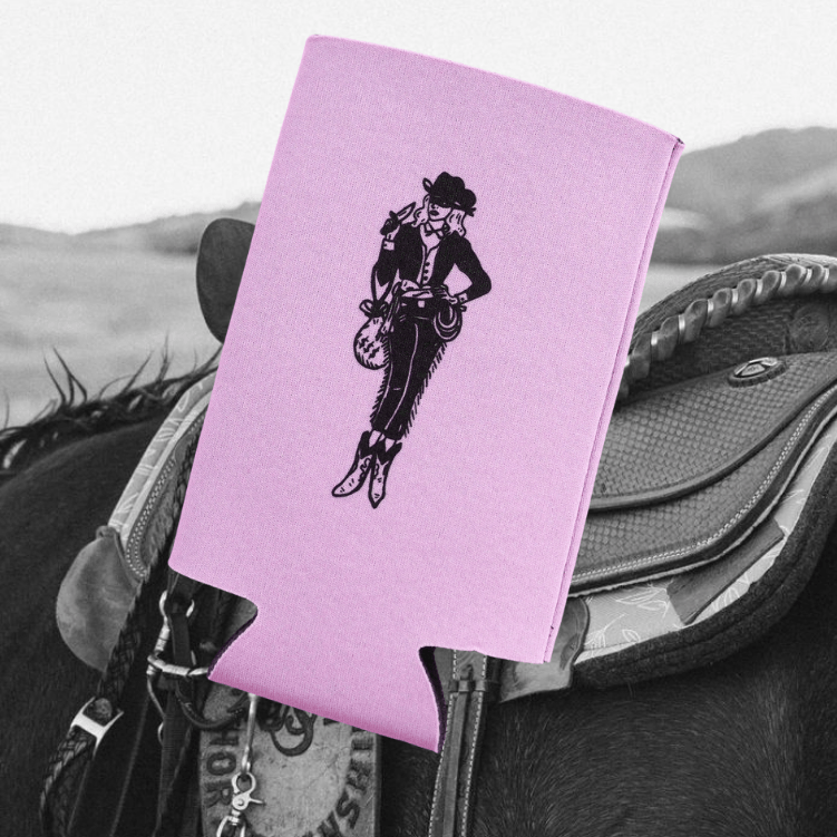 Lady Gang Saloon Bachelorette Koozies - Intrigue Ink Visit Bozeman, Unique Shopping Boutique in Montana, Work from Home Clothes for Women