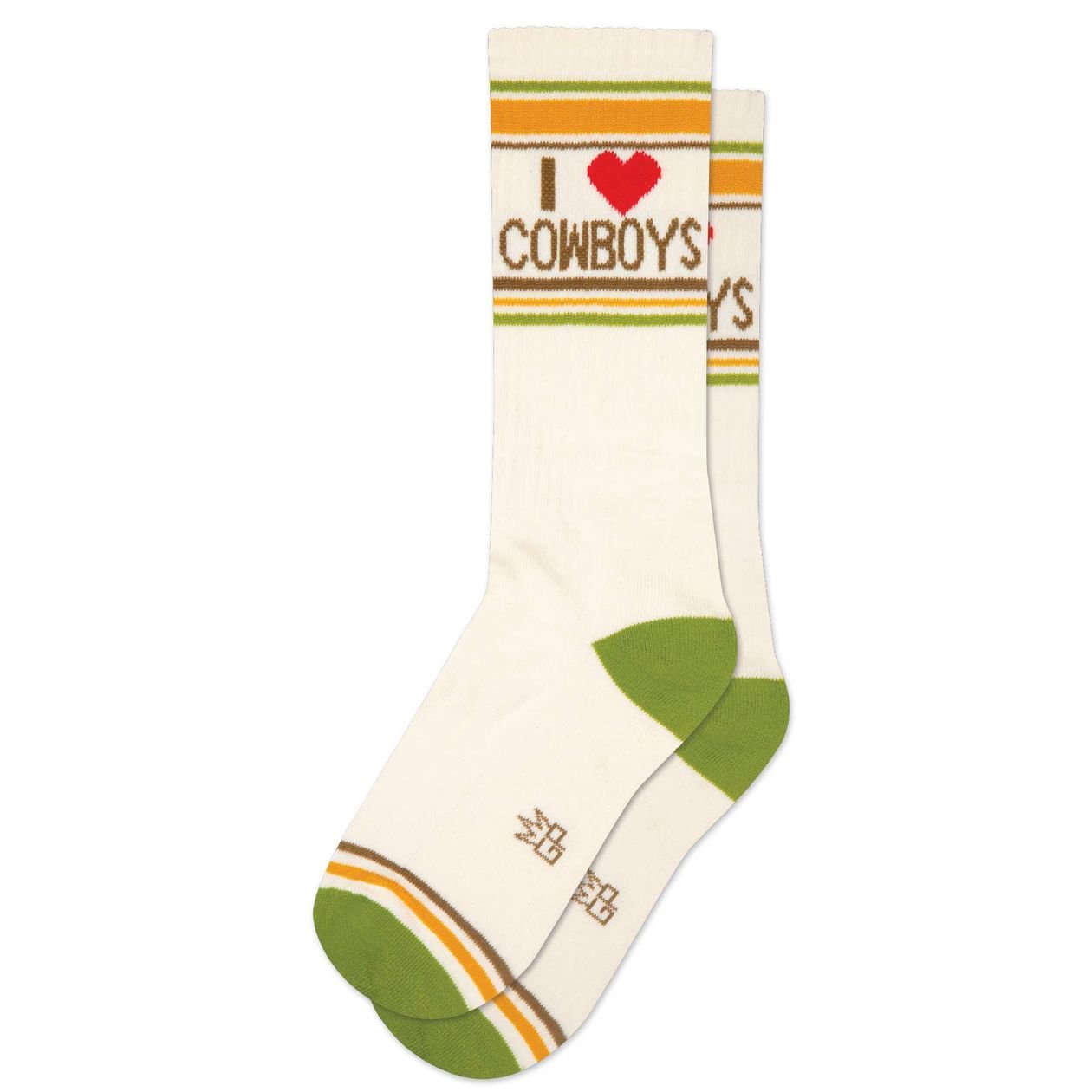 I Love Cowboys Crew Socks - Intrigue Ink Visit Bozeman, Unique Shopping Boutique in Montana, Work from Home Clothes for Women
