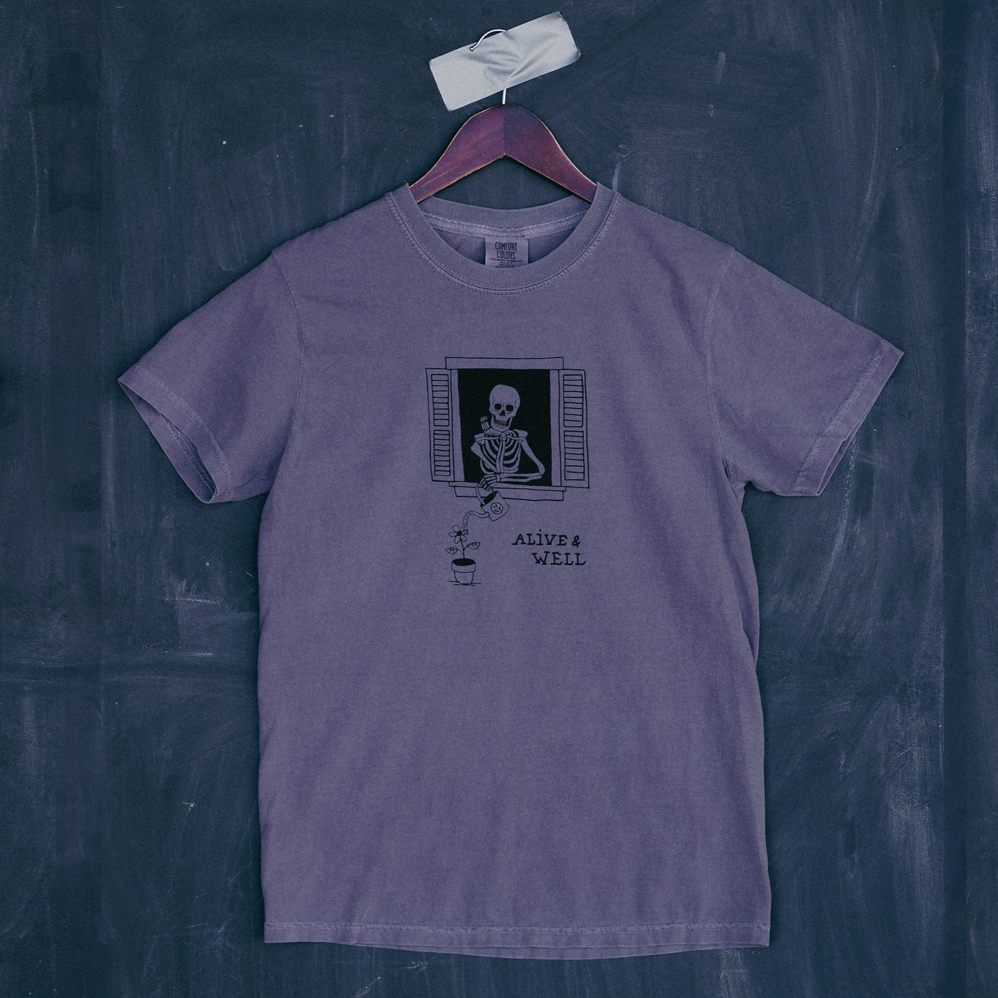 "Alive and Well" Tee in Wine