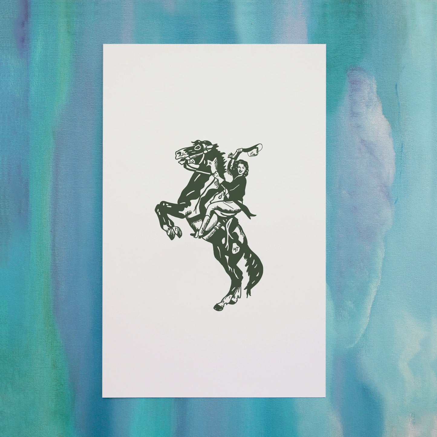 "Bucking Gal" Poster