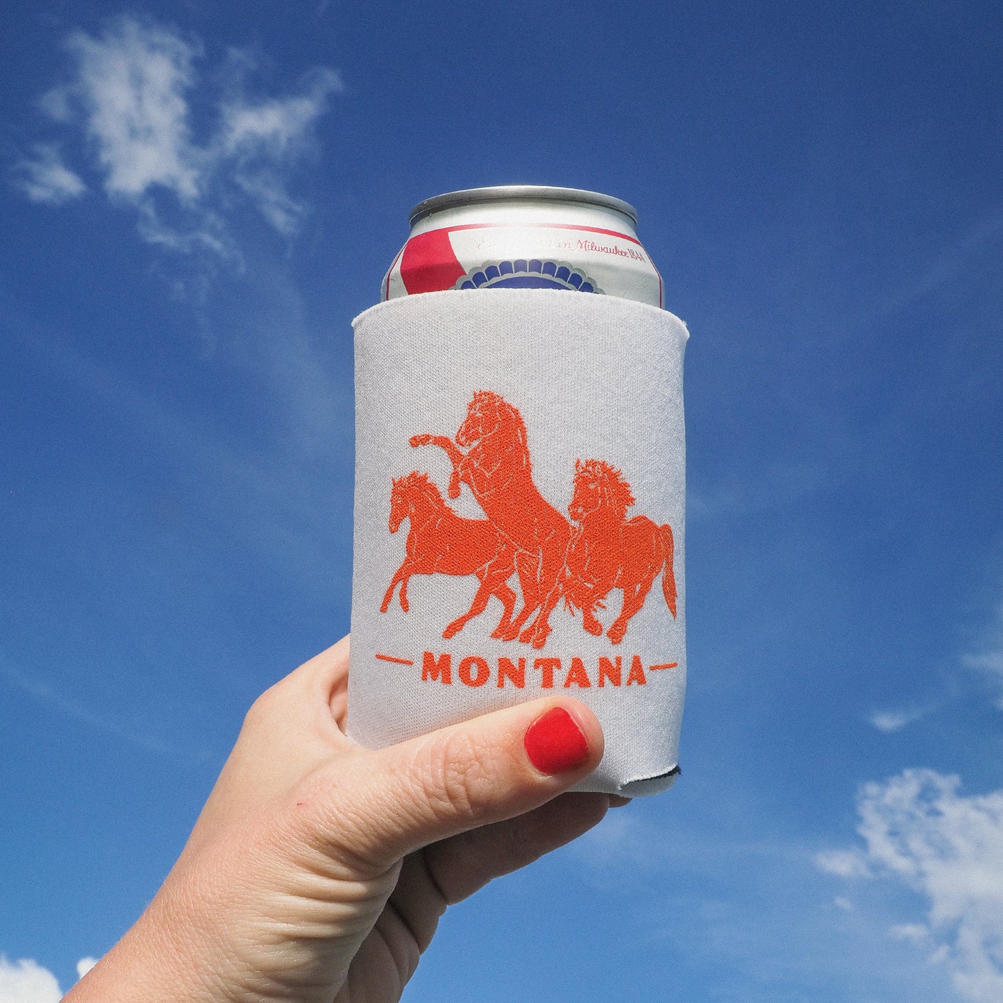 Horsepower Montana Koozie