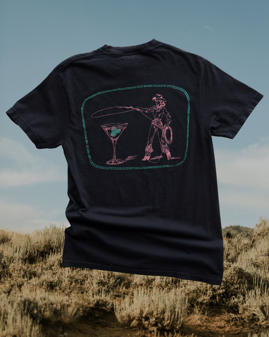 "Montana Martini" Tee - Intrigue Ink Visit Bozeman, Unique Shopping Boutique in Montana, Work from Home Clothes for Women