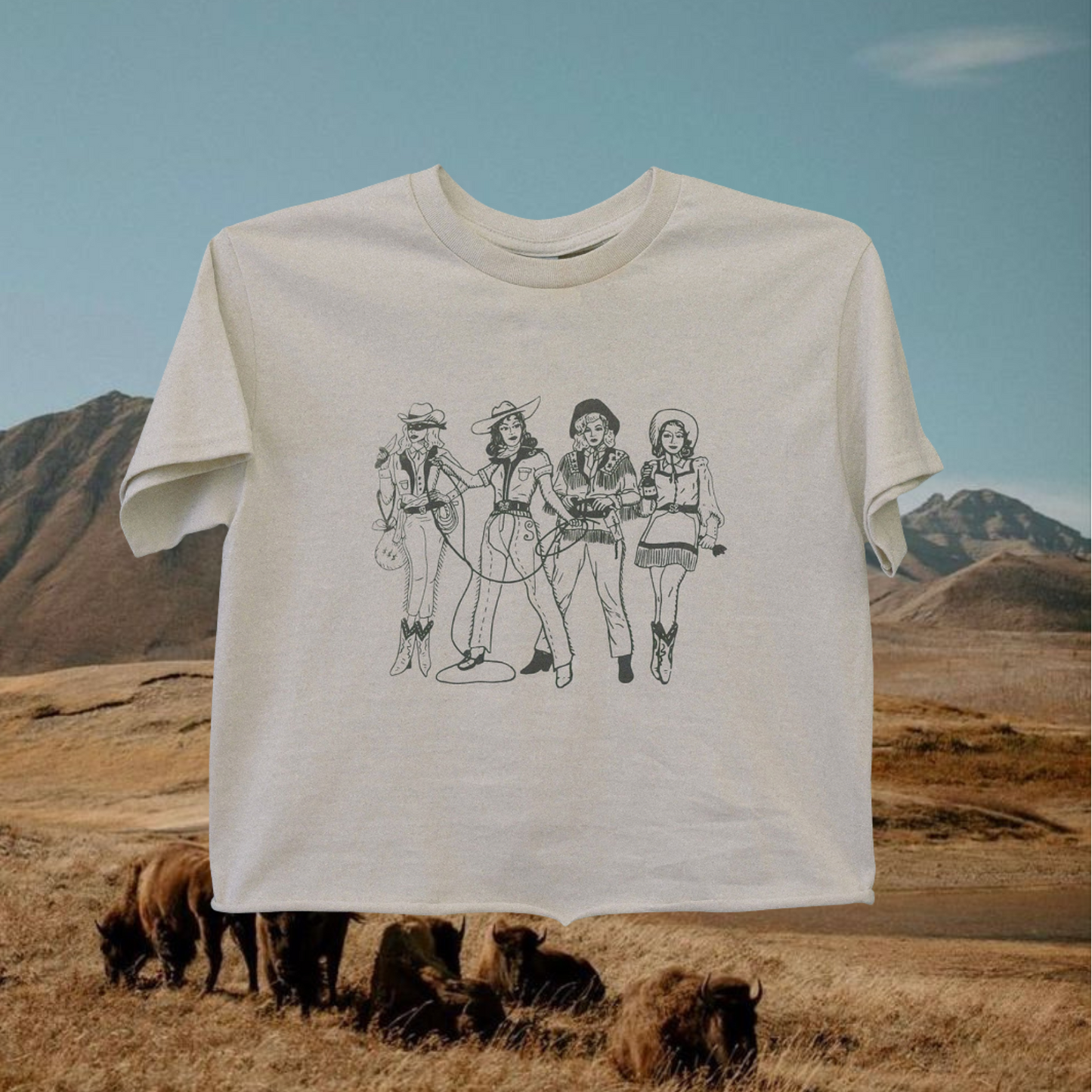 Lady Gang Natural Crew Shirt