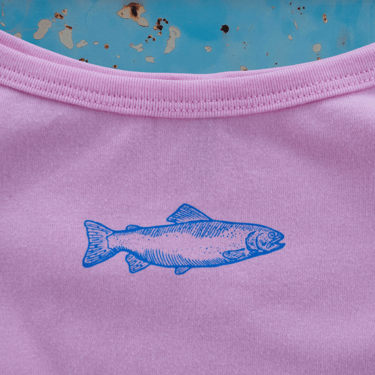 "Swims with the Fishes" Pink Tank - Intrigue Ink Visit Bozeman, Unique Shopping Boutique in Montana, Work from Home Clothes for Women