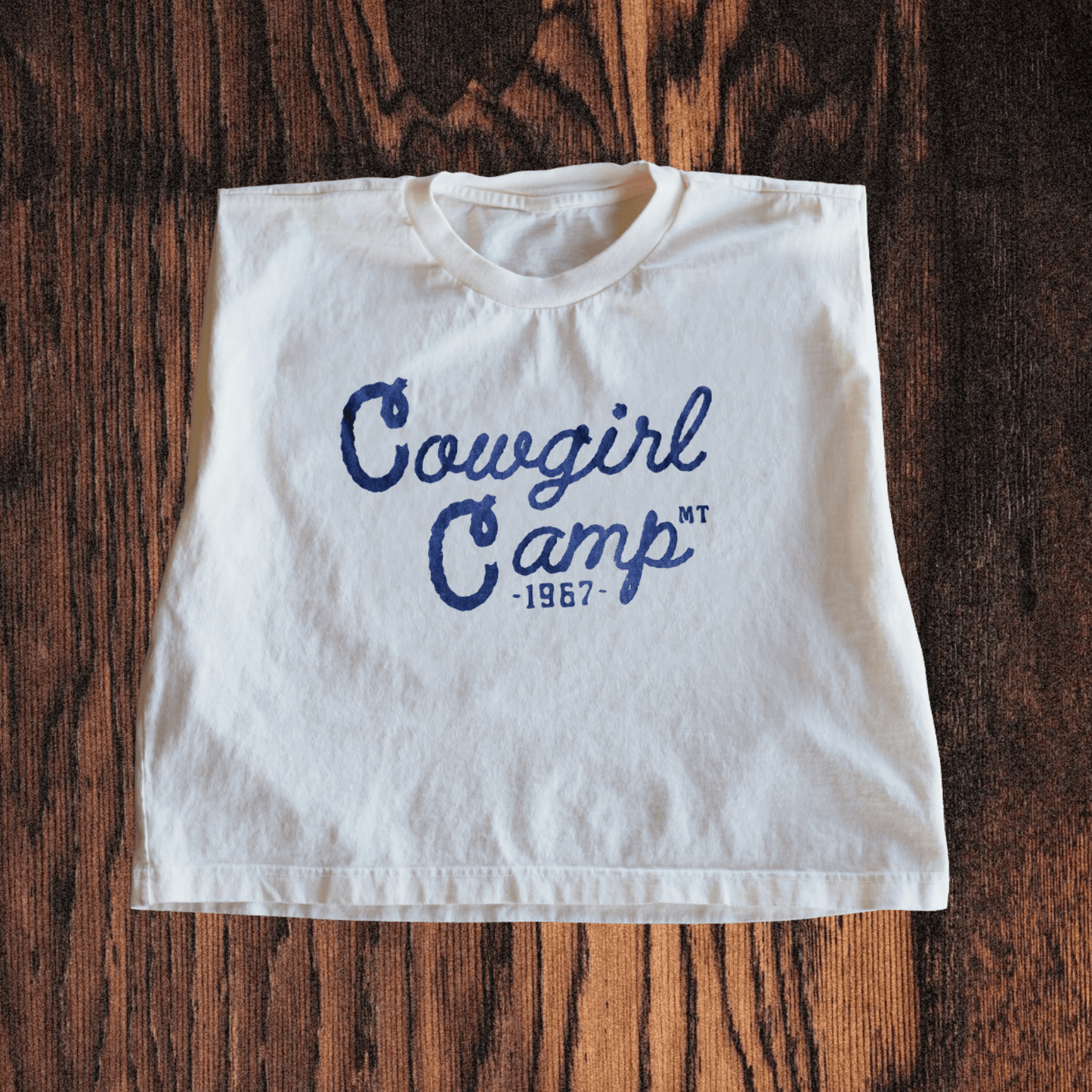 "Cowgirl Camp" Muscle Tank - Intrigue Ink Visit Bozeman, Unique Shopping Boutique in Montana, Work from Home Clothes for Women