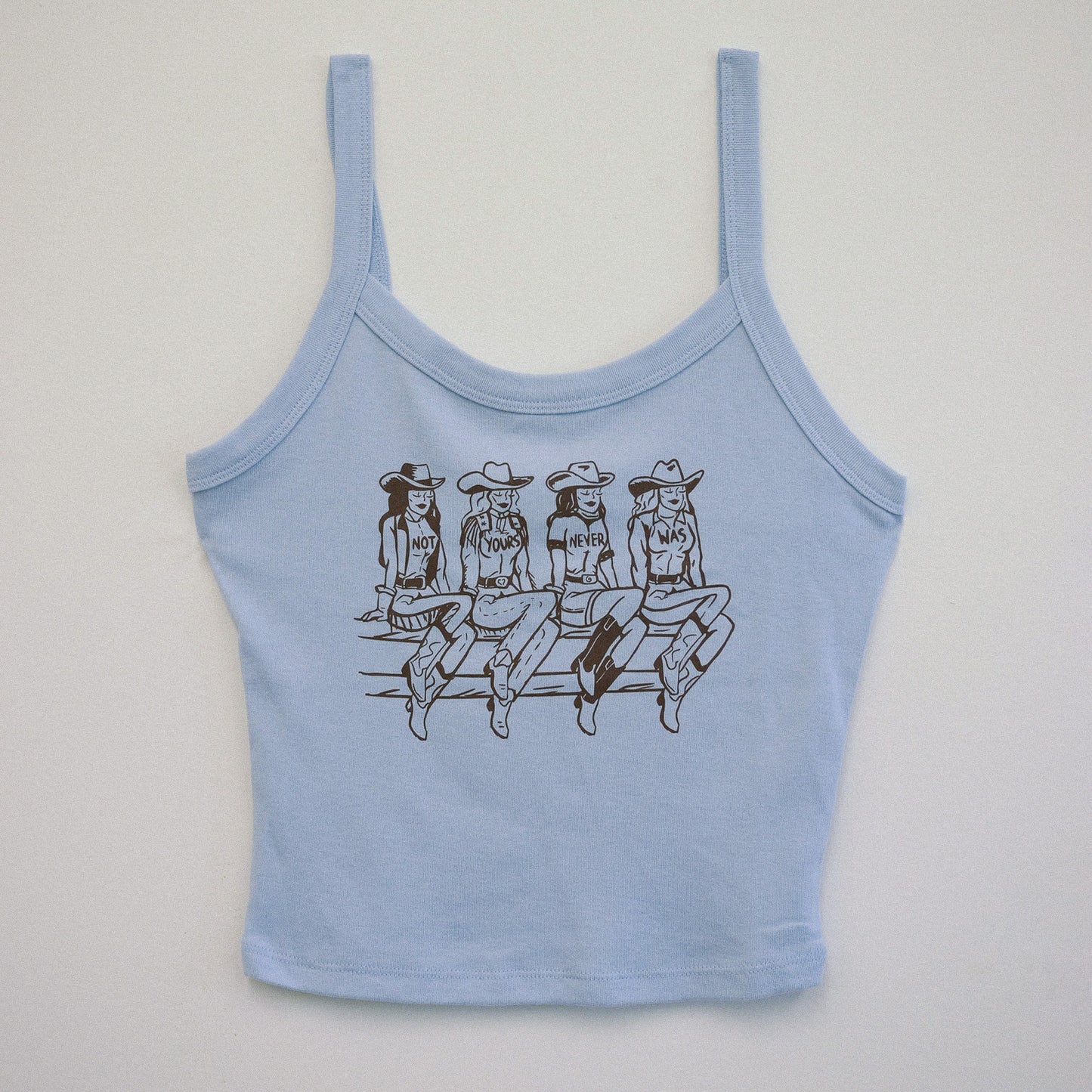 Not Yours Blue Strappy Tank