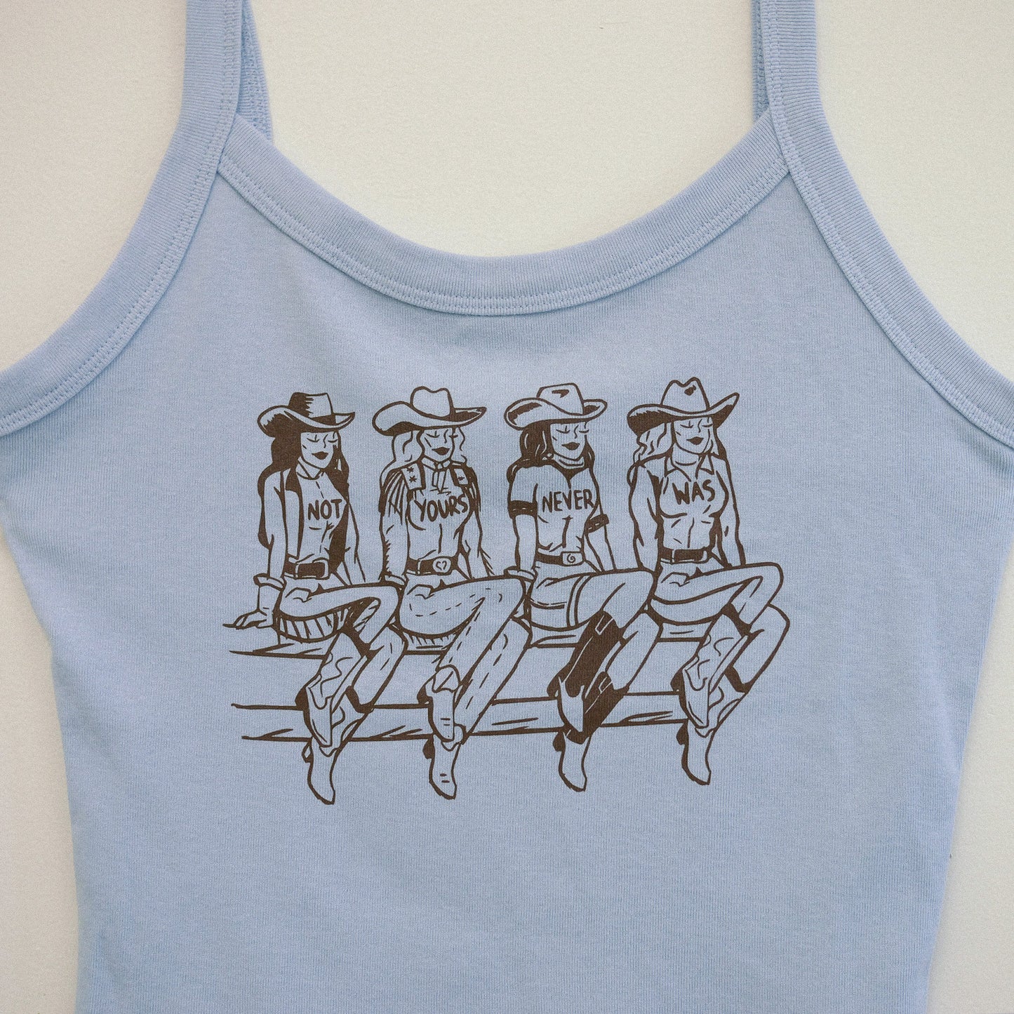 Not Yours Blue Strappy Tank