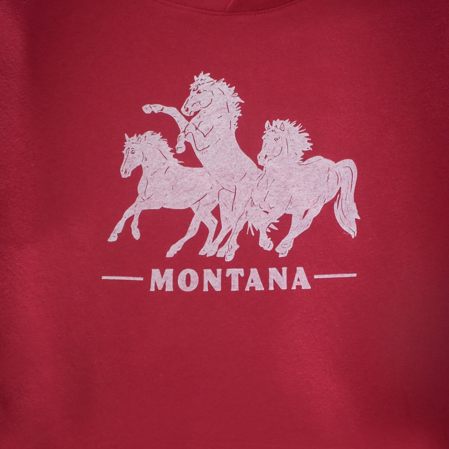 "Horsepower" Hoodie in Red