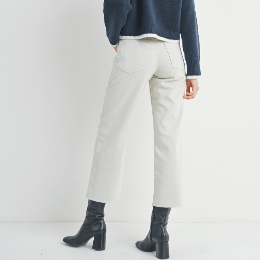 Utility Wide Leg Pants - Cream - Intrigue Ink Visit Bozeman, Unique Shopping Boutique in Montana, Work from Home Clothes for Women