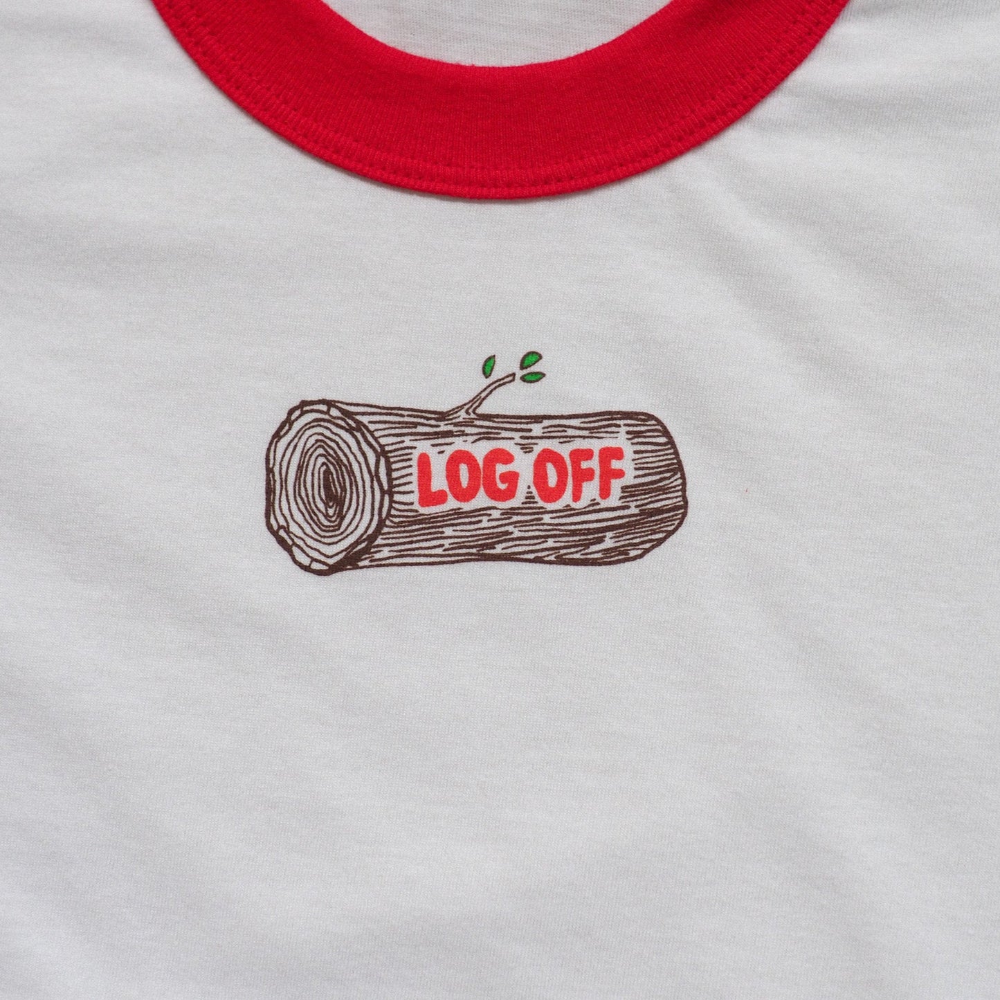"Log Off" Ringer - Intrigue Ink Visit Bozeman, Unique Shopping Boutique in Montana, Work from Home Clothes for Women