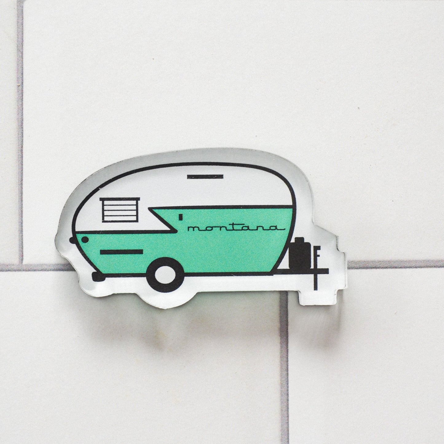 "Retro Camper" Magnet - Intrigue Ink Visit Bozeman, Unique Shopping Boutique in Montana, Work from Home Clothes for Women