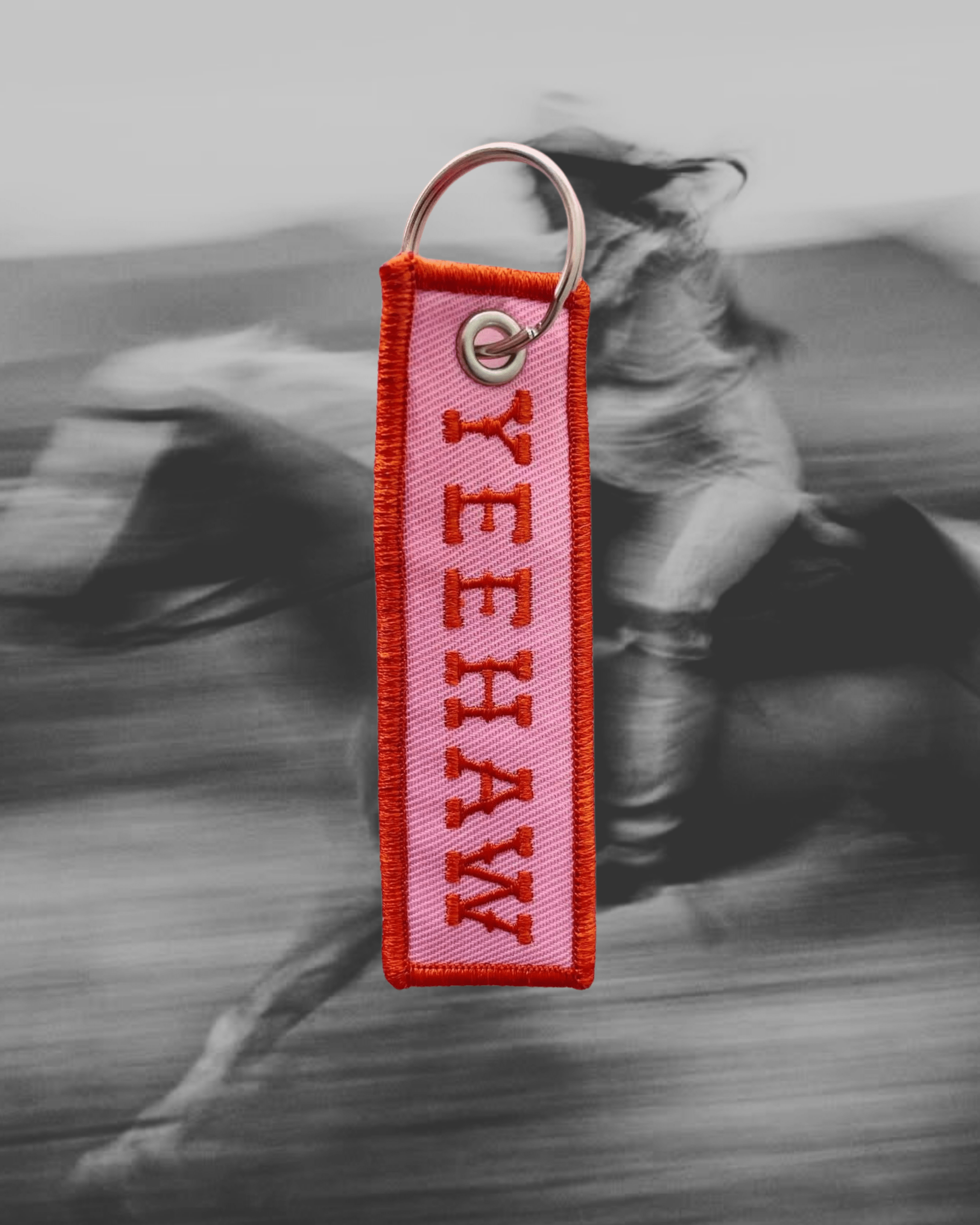 Yeehaw Embroidered Keychain - Intrigue Ink Visit Bozeman, Unique Shopping Boutique in Montana, Work from Home Clothes for Women