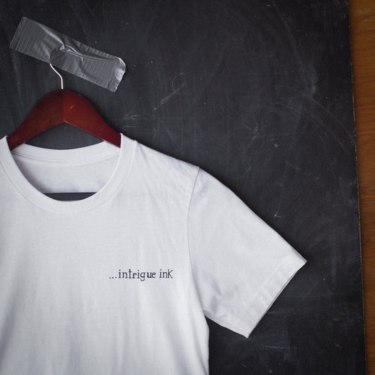 "Intrigue Ink" Tee in White