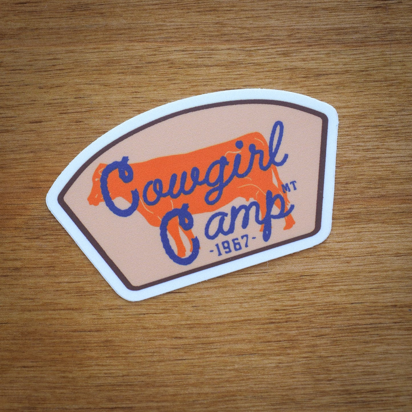 "Cowgirl Camp" Sticker - Intrigue Ink Visit Bozeman, Unique Shopping Boutique in Montana, Work from Home Clothes for Women