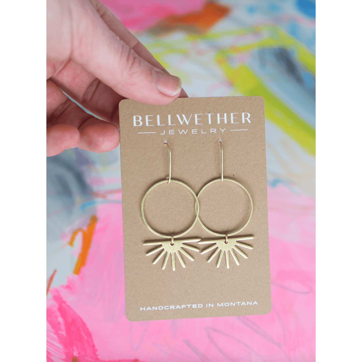 Sunburst Earrings - Intrigue Ink Visit Bozeman, Unique Shopping Boutique in Montana, Work from Home Clothes for Women