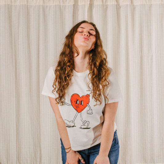 "Love Bomb" Tee - Intrigue Ink Visit Bozeman, Unique Shopping Boutique in Montana, Work from Home Clothes for Women