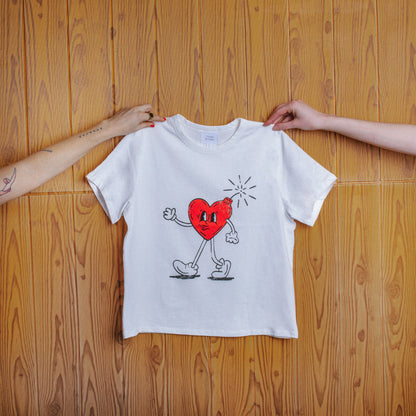 "Love Bomb" Tee - Intrigue Ink Visit Bozeman, Unique Shopping Boutique in Montana, Work from Home Clothes for Women