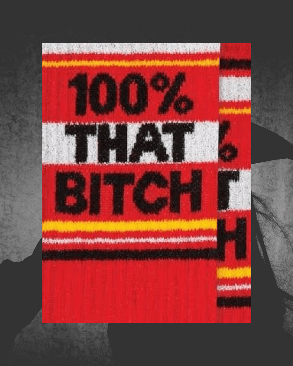 100% That Bitch Gym Crew Socks - Intrigue Ink Visit Bozeman, Unique Shopping Boutique in Montana, Work from Home Clothes for Women