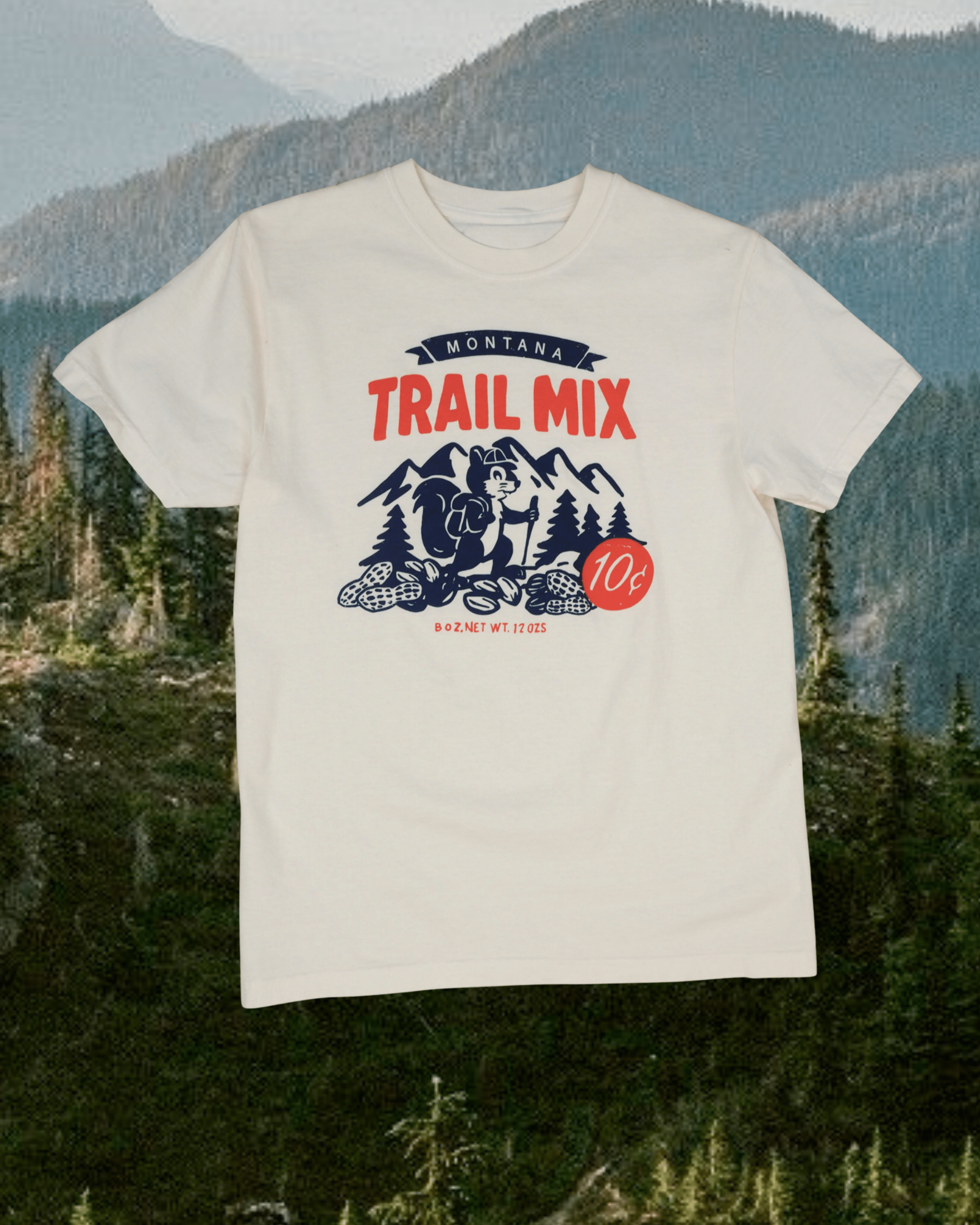"Montana Trail Mix" Tee - Intrigue Ink Visit Bozeman, Unique Shopping Boutique in Montana, Work from Home Clothes for Women