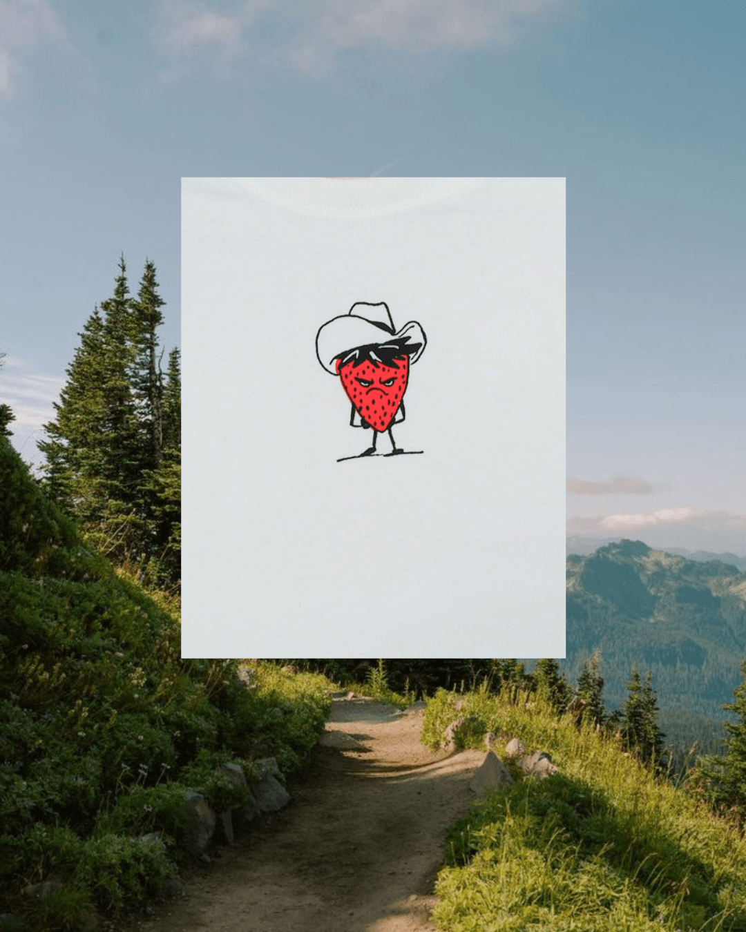 "Bad Strawberry" Perfect Tee - Intrigue Ink Visit Bozeman, Unique Shopping Boutique in Montana, Work from Home Clothes for Women