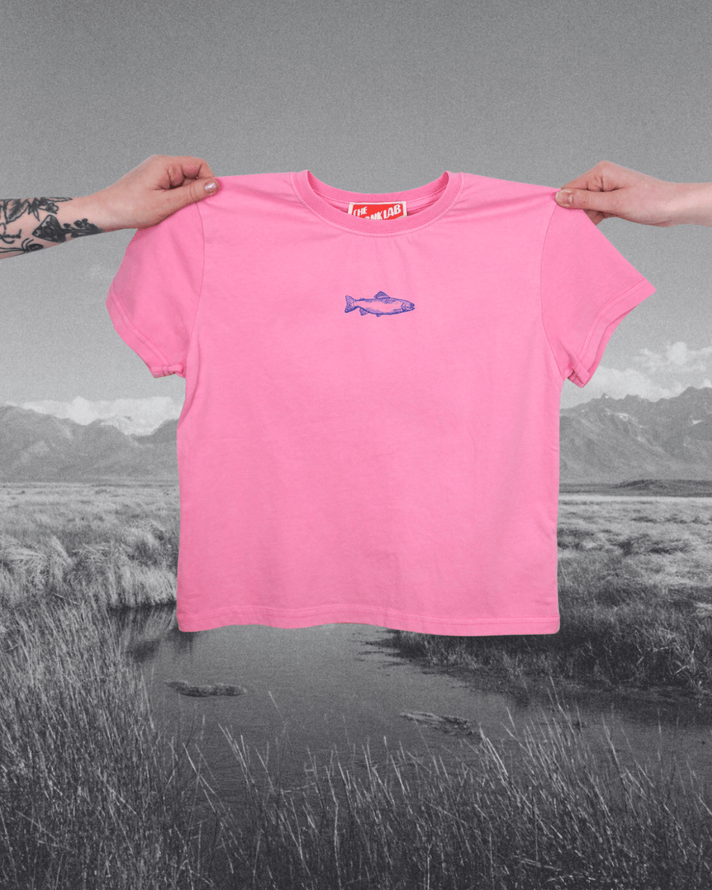 "Swims with the Fishes" Perfect Tee - Intrigue Ink Visit Bozeman, Unique Shopping Boutique in Montana, Work from Home Clothes for Women