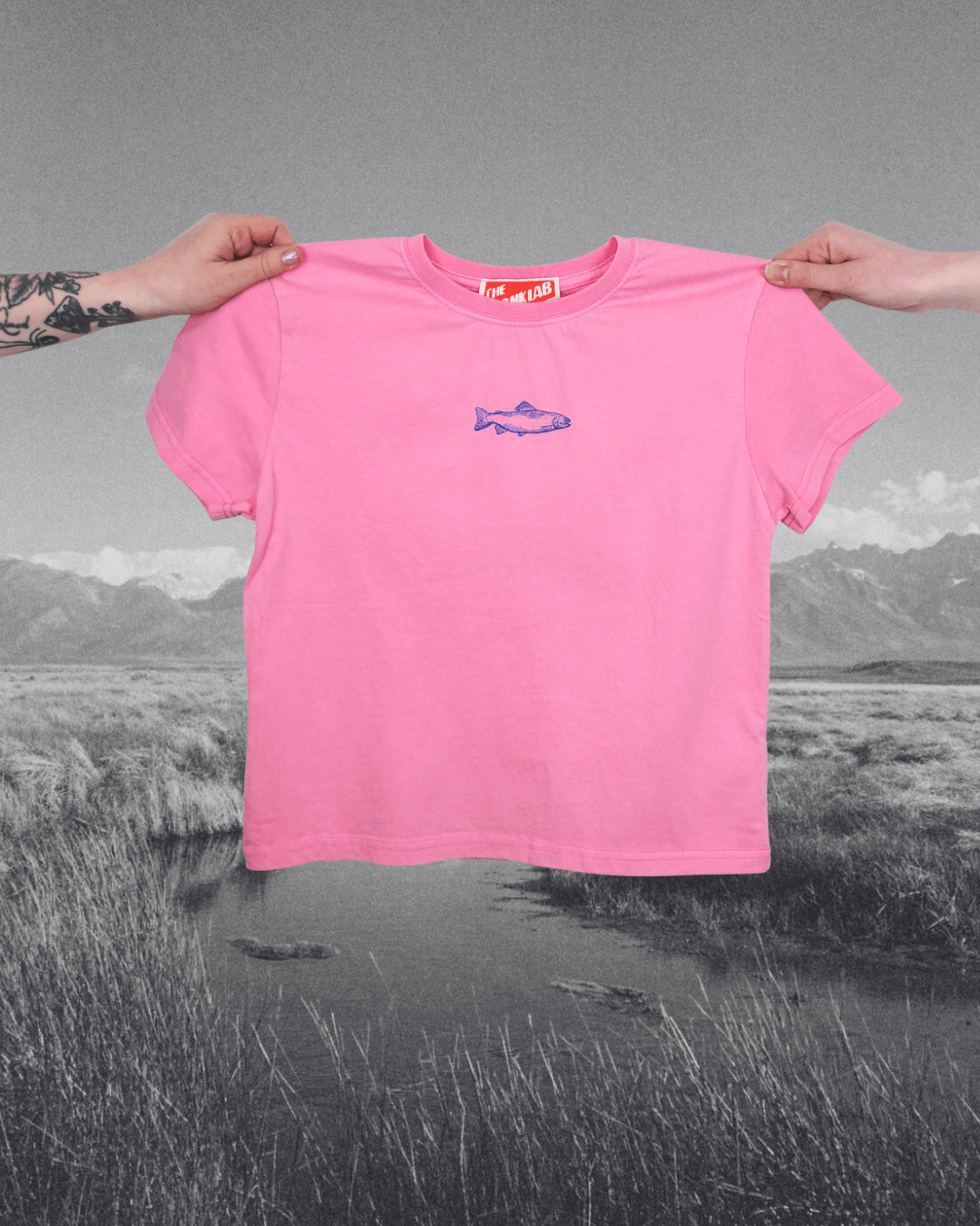 "Swims with the Fishes" Perfect Tee - Intrigue Ink Visit Bozeman, Unique Shopping Boutique in Montana, Work from Home Clothes for Women