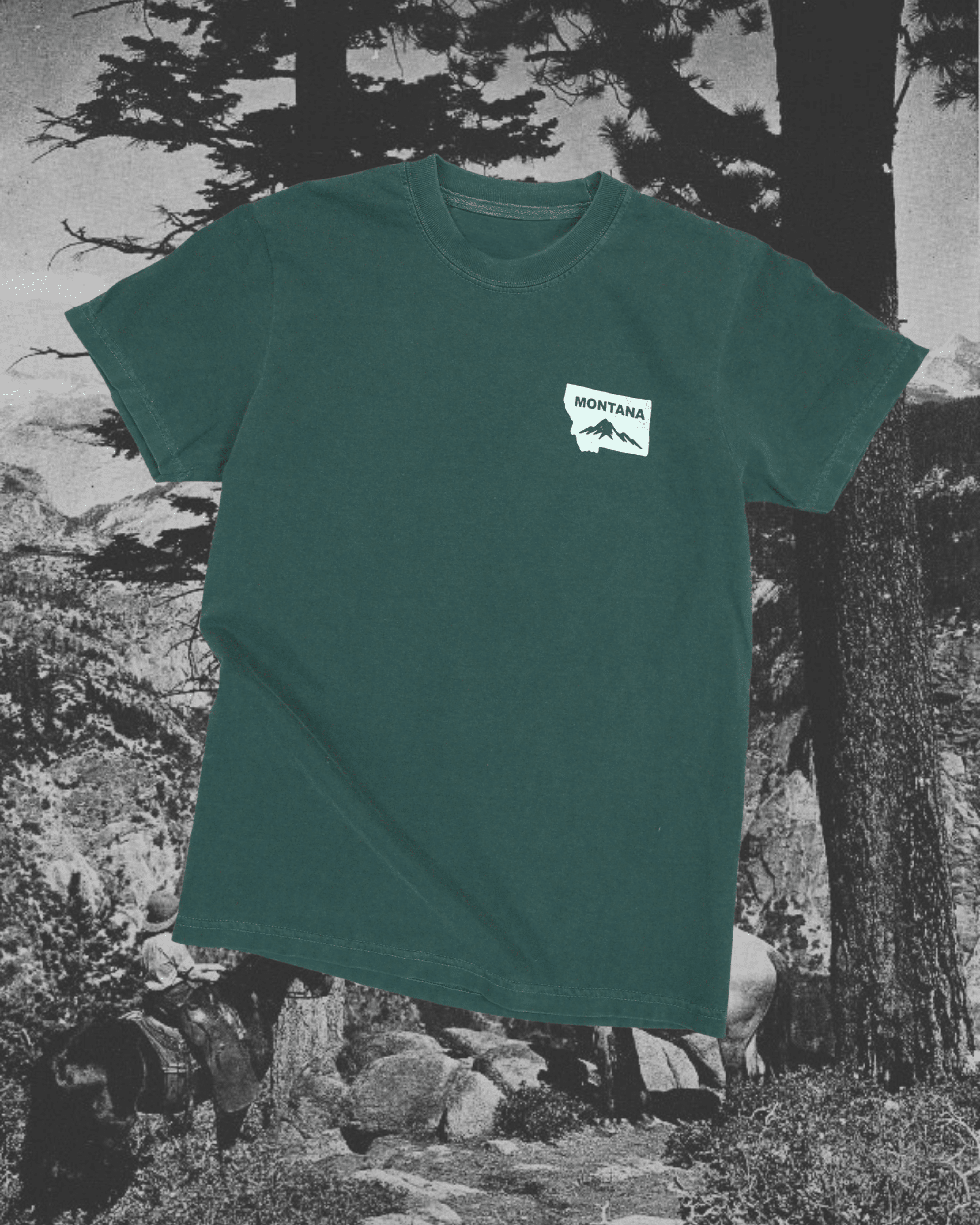 "Montana Mountain" Tee - Intrigue Ink Visit Bozeman, Unique Shopping Boutique in Montana, Work from Home Clothes for Women