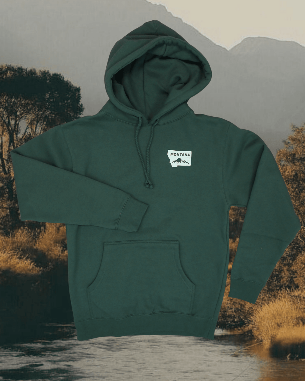 "Montana Mountain" Hoodie - Intrigue Ink Visit Bozeman, Unique Shopping Boutique in Montana, Work from Home Clothes for Women
