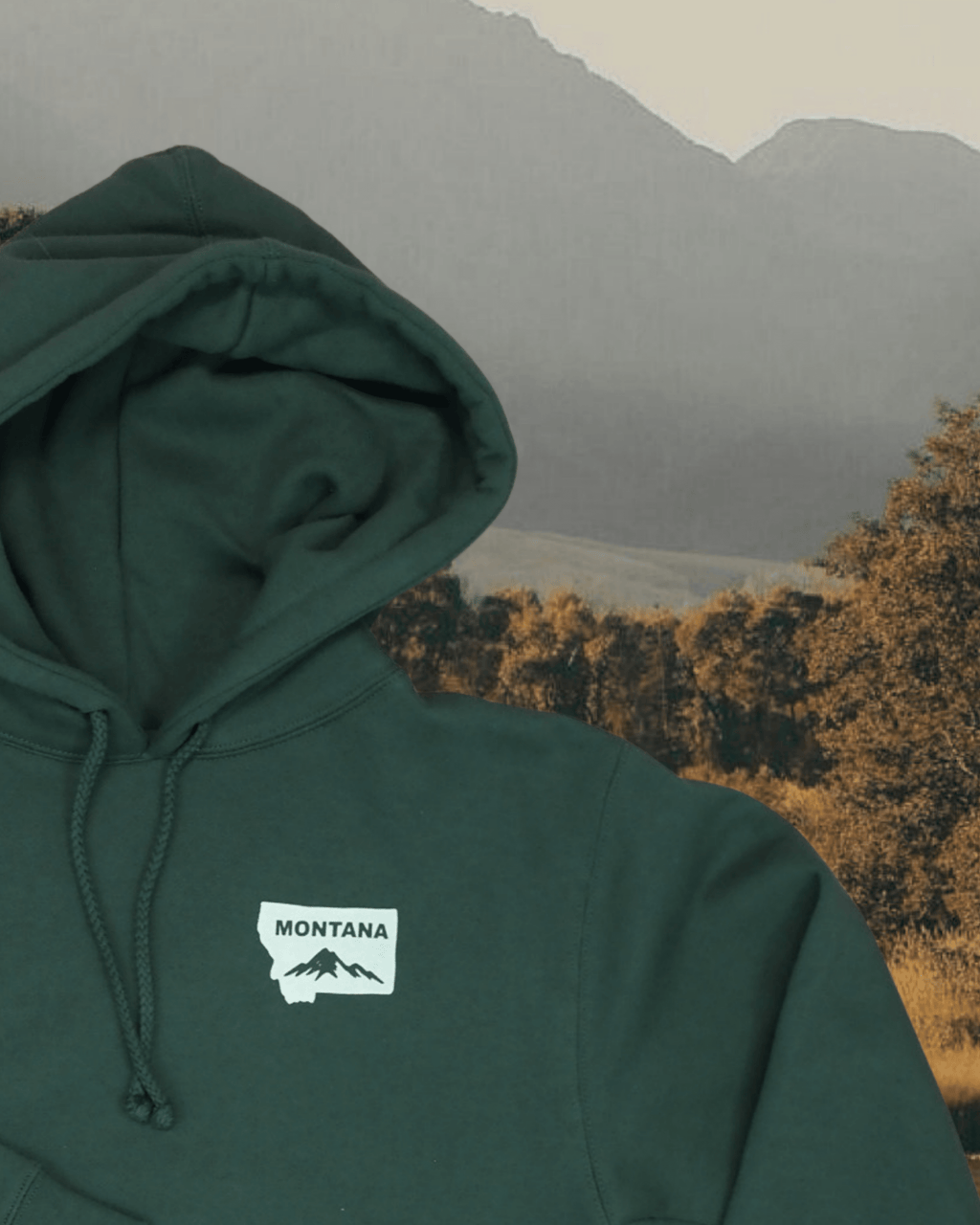"Montana Mountain" Hoodie - Intrigue Ink Visit Bozeman, Unique Shopping Boutique in Montana, Work from Home Clothes for Women