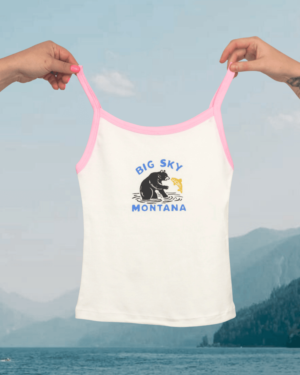 "Catch of the Day" Tank - Intrigue Ink Visit Bozeman, Unique Shopping Boutique in Montana, Work from Home Clothes for Women