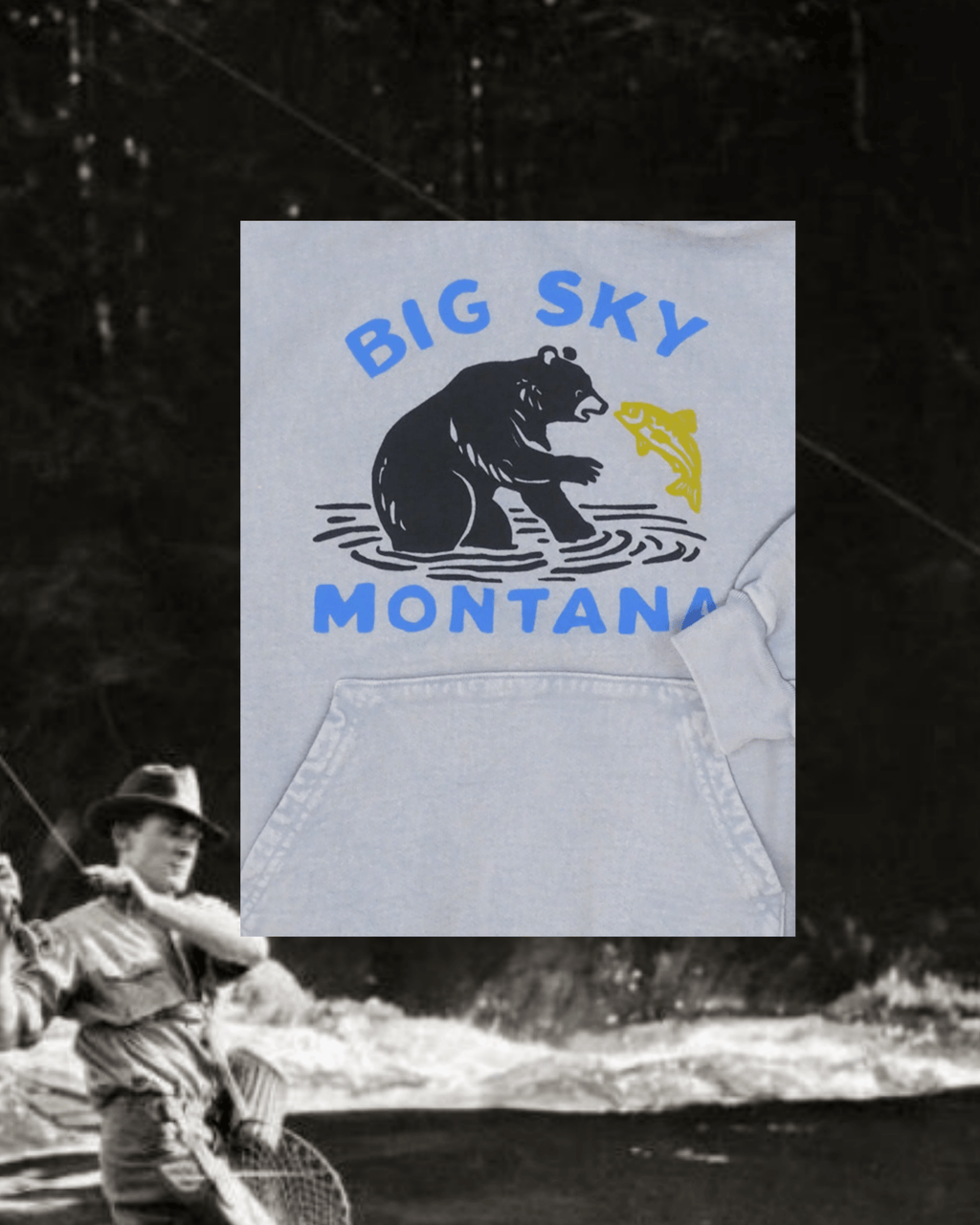 "Catch of the Day" Hoodie - Intrigue Ink Visit Bozeman, Unique Shopping Boutique in Montana, Work from Home Clothes for Women
