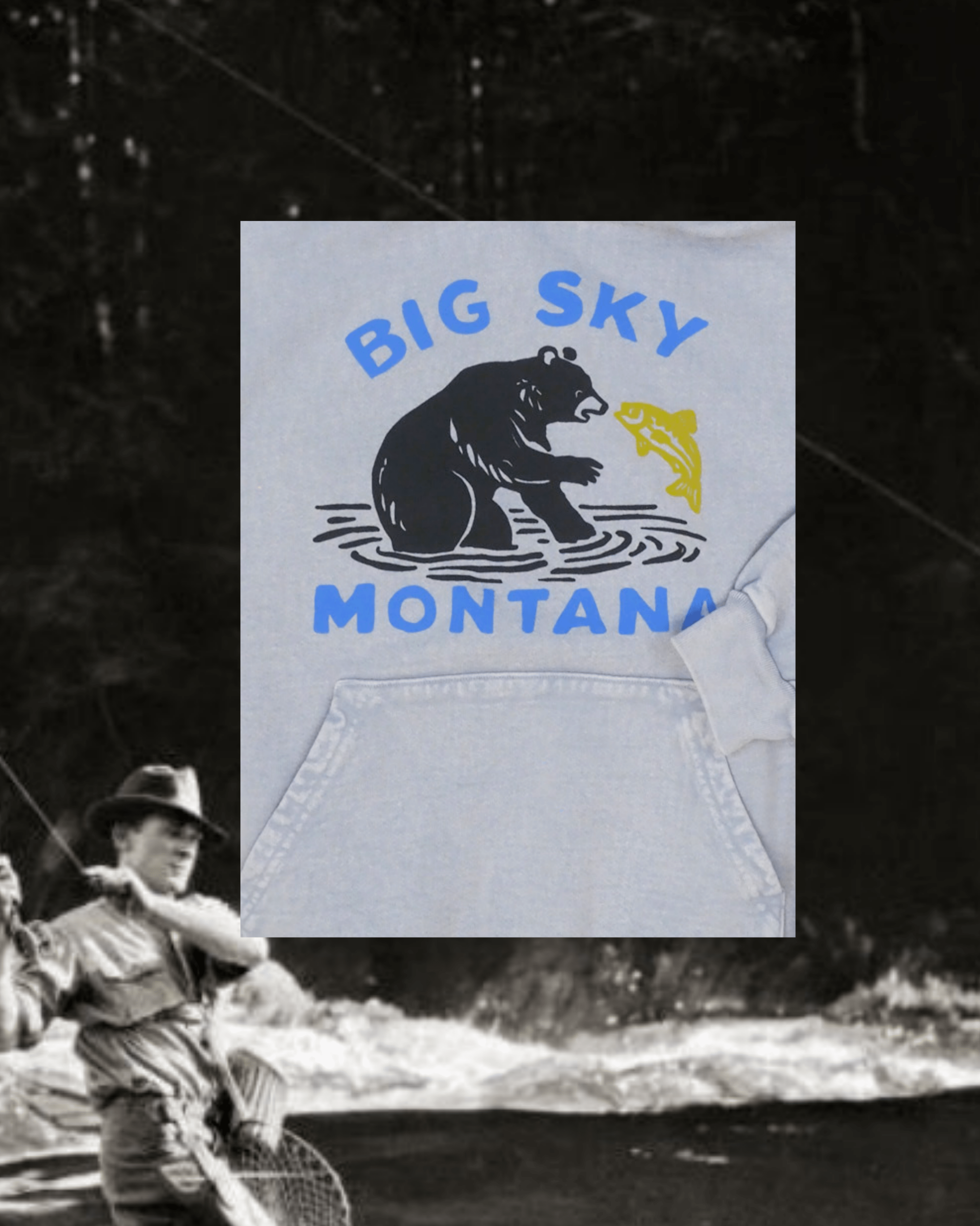 "Catch of the Day" Hoodie - Intrigue Ink Visit Bozeman, Unique Shopping Boutique in Montana, Work from Home Clothes for Women