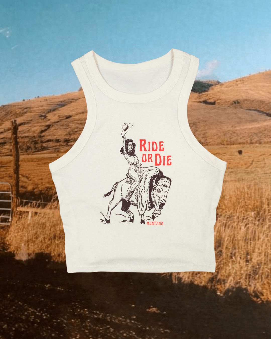 "Ride or Die" Tank - Intrigue Ink Visit Bozeman, Unique Shopping Boutique in Montana, Work from Home Clothes for Women