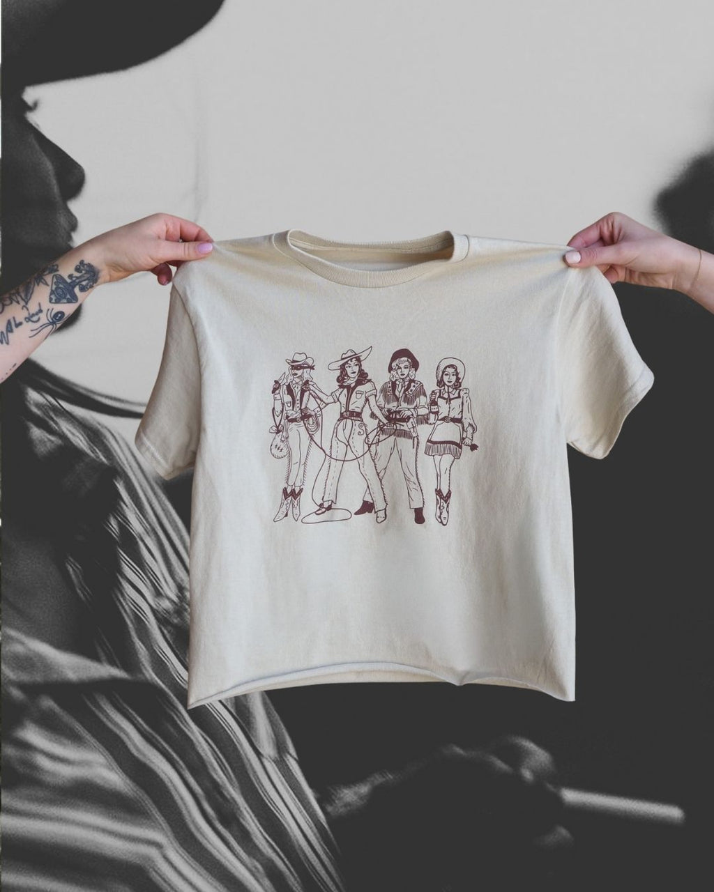 Lady Gang Natural Crew Shirt - Intrigue Ink Visit Bozeman, Unique Shopping Boutique in Montana, Work from Home Clothes for Women