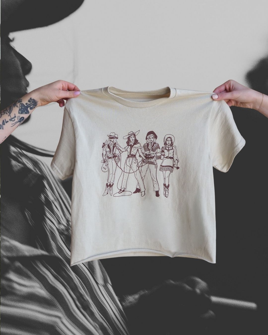 Lady Gang Natural Crew Shirt - Intrigue Ink Visit Bozeman, Unique Shopping Boutique in Montana, Work from Home Clothes for Women