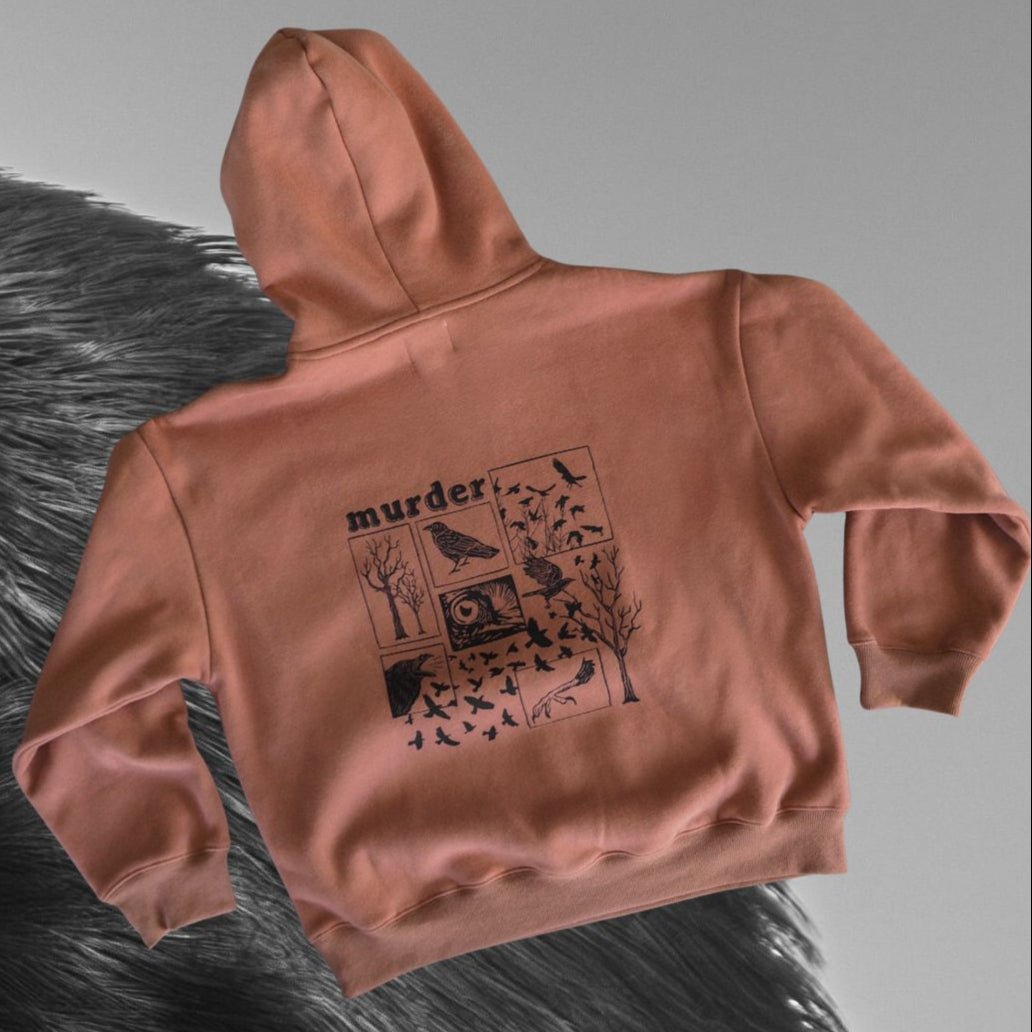 "Murder" Hoodie - Intrigue Ink Visit Bozeman, Unique Shopping Boutique in Montana, Work from Home Clothes for Women