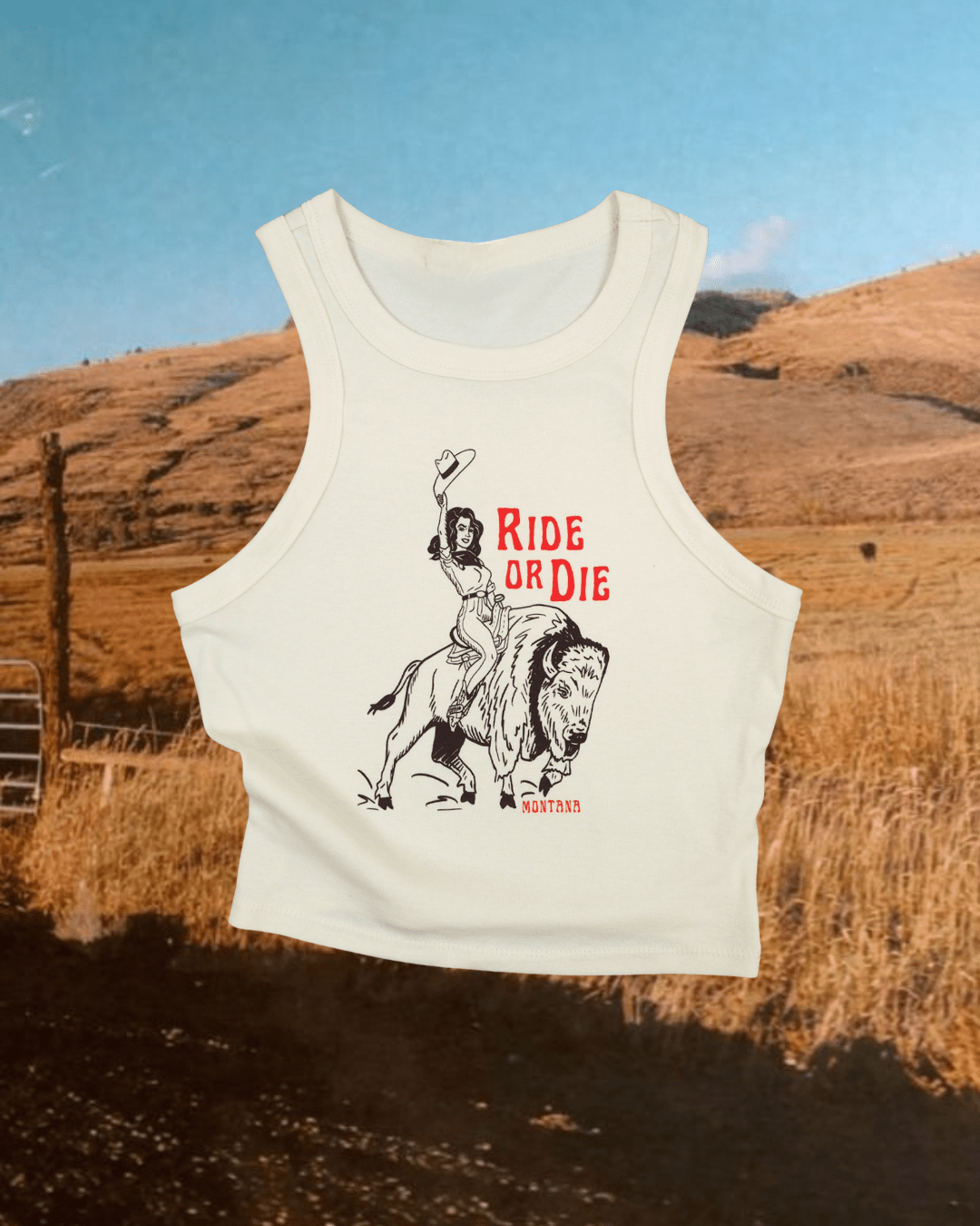 "Ride or Die" Tank - Intrigue Ink Visit Bozeman, Unique Shopping Boutique in Montana, Work from Home Clothes for Women