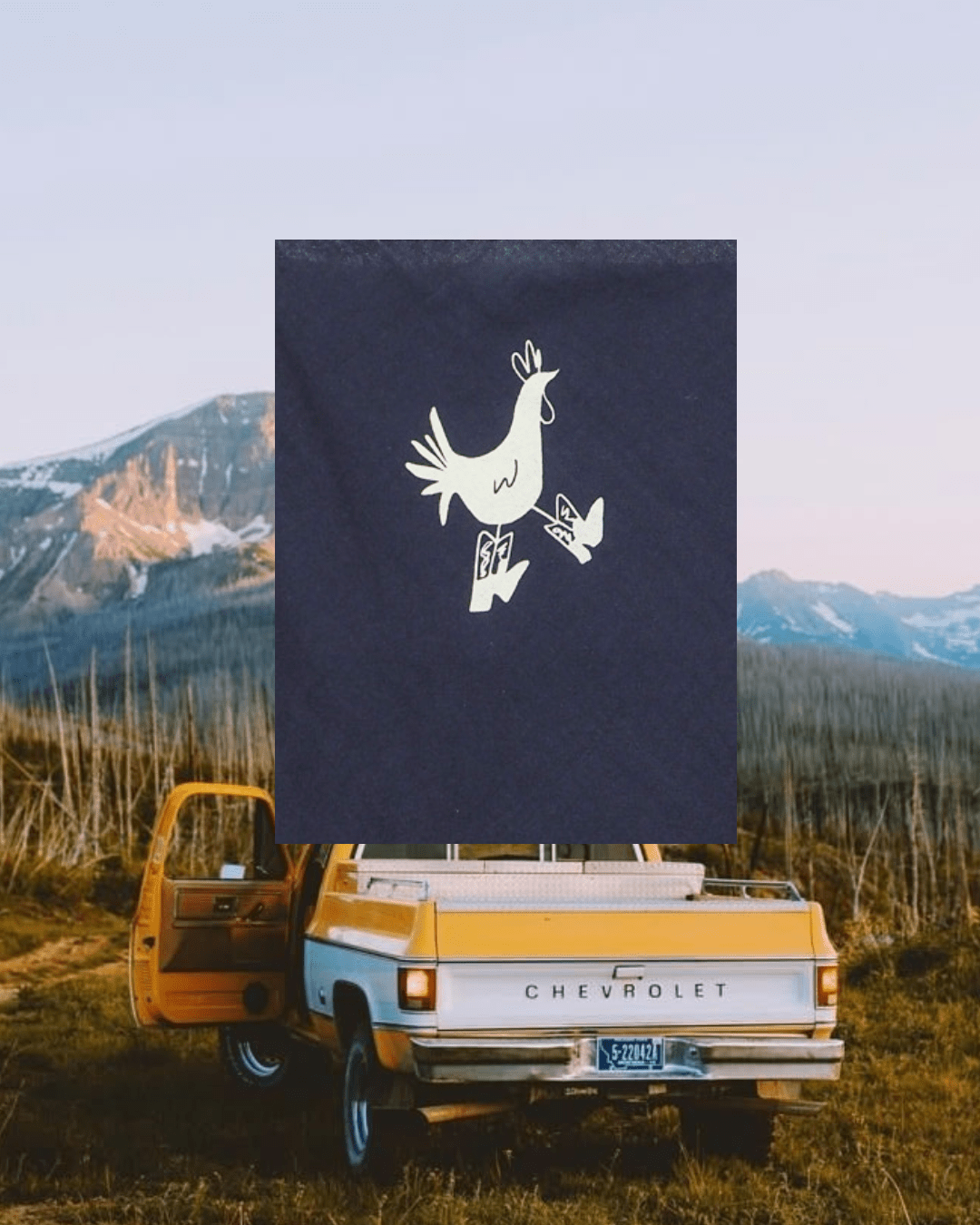 "Cowboy Chicken" Square Neck Tank - Intrigue Ink Visit Bozeman, Unique Shopping Boutique in Montana, Work from Home Clothes for Women