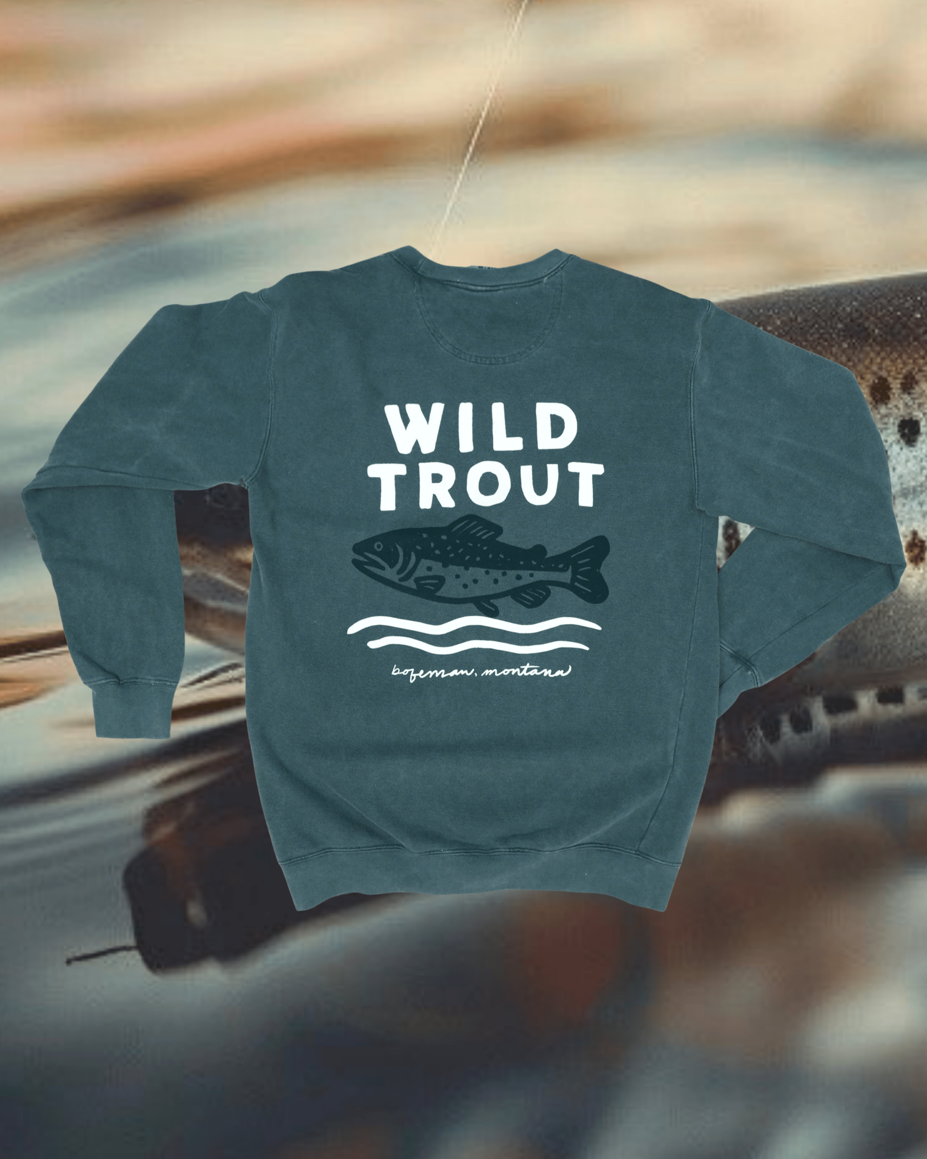 "Wild Trout" Pullover - Intrigue Ink Visit Bozeman, Unique Shopping Boutique in Montana, Work from Home Clothes for Women