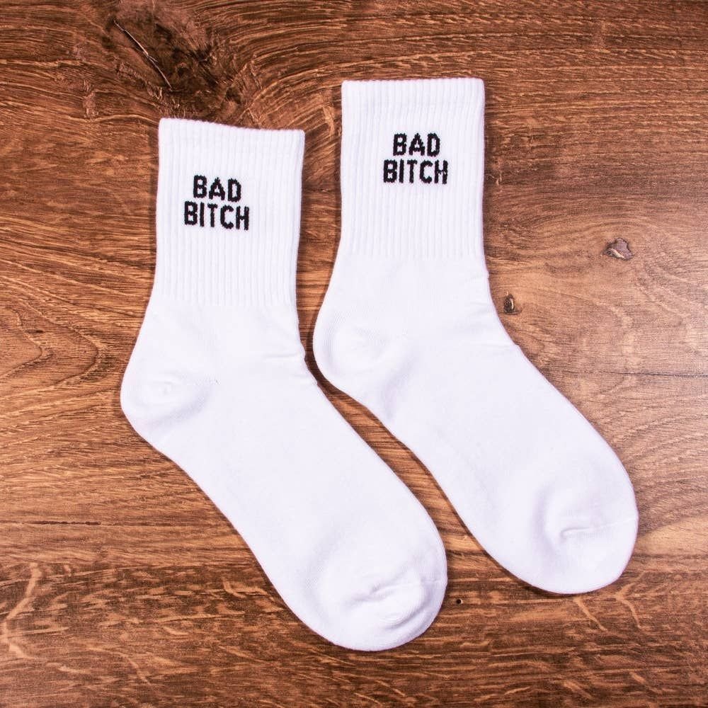 Bad Bitch Ankle Socks - Intrigue Ink Visit Bozeman, Unique Shopping Boutique in Montana, Work from Home Clothes for Women