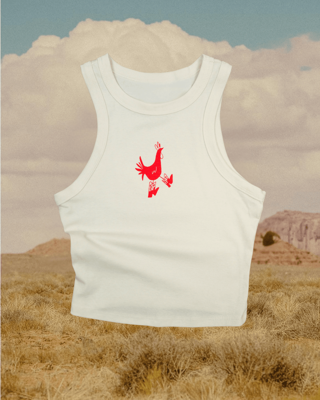 "Cowboy Chicken" Tank - Intrigue Ink Visit Bozeman, Unique Shopping Boutique in Montana, Work from Home Clothes for Women