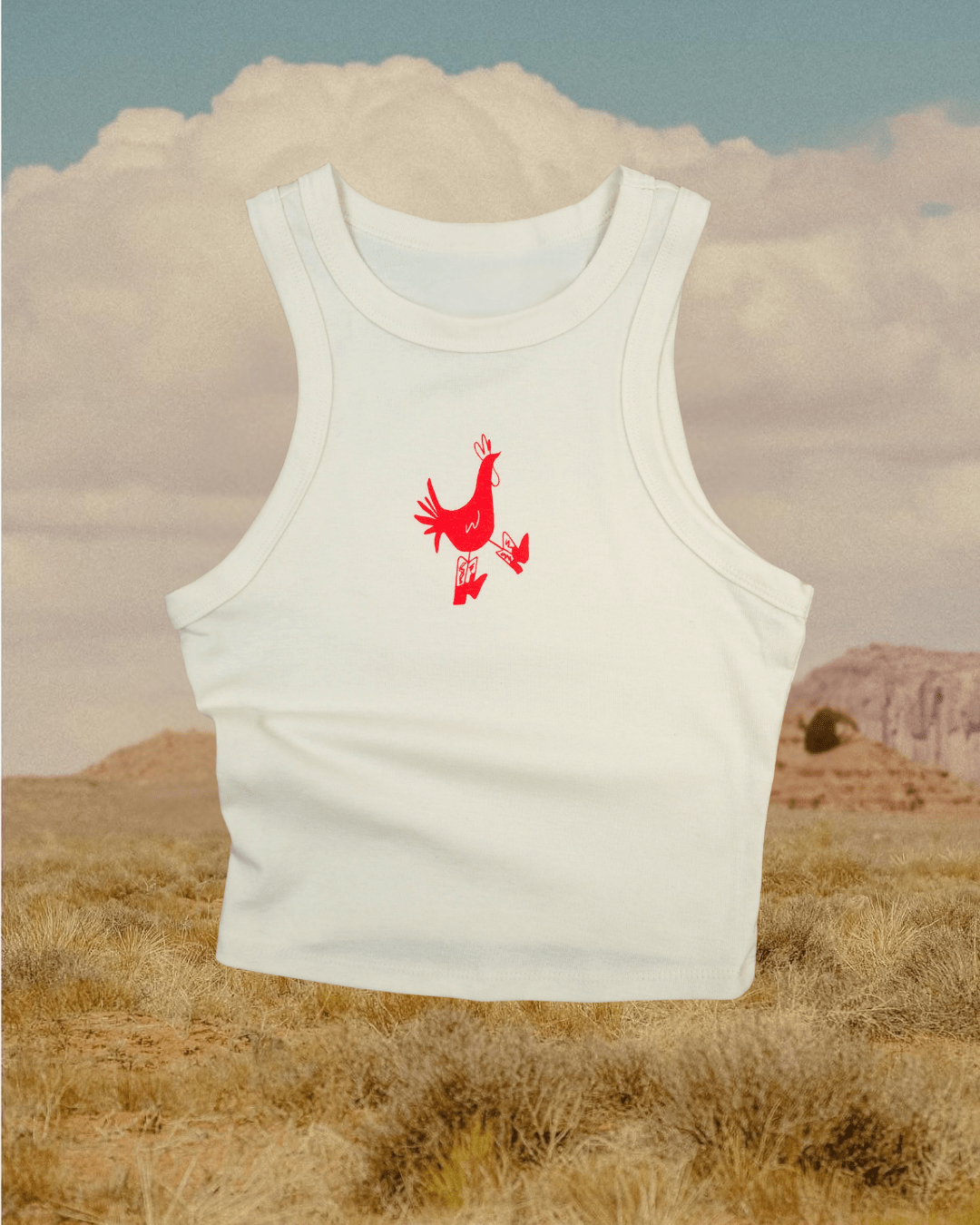 "Cowboy Chicken" Tank - Intrigue Ink Visit Bozeman, Unique Shopping Boutique in Montana, Work from Home Clothes for Women
