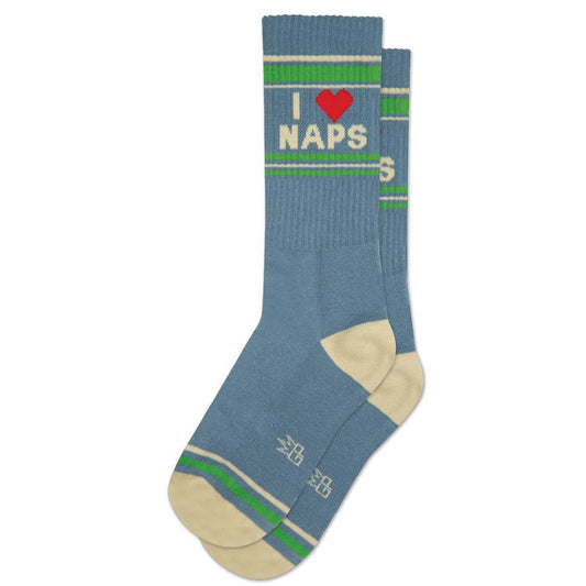 I <3 Naps Gym Crew Socks - Intrigue Ink Visit Bozeman, Unique Shopping Boutique in Montana, Work from Home Clothes for Women