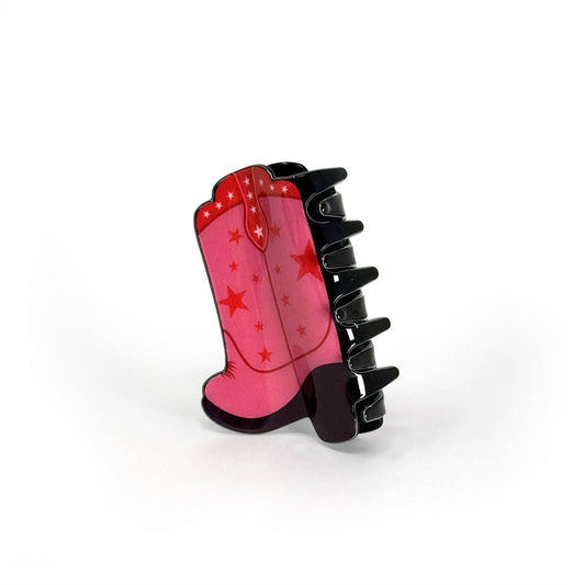 Cowboy Boot W/ Stars Western Hair Claw - Intrigue Ink Visit Bozeman, Unique Shopping Boutique in Montana, Work from Home Clothes for Women