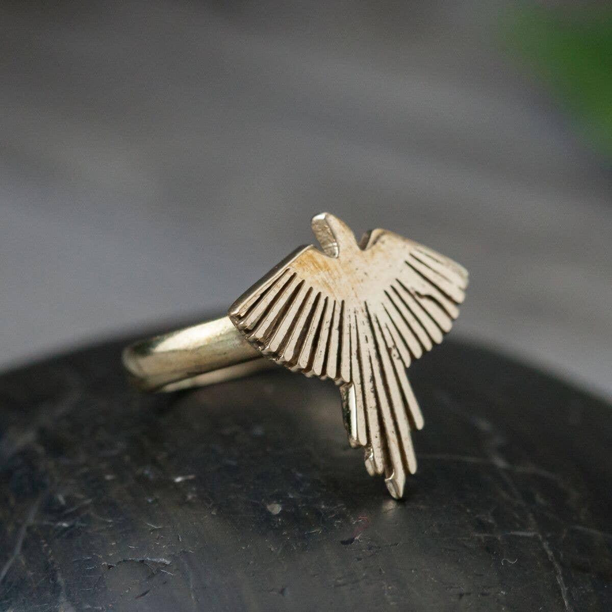 Brass Eagle Ray Ring - Intrigue Ink Visit Bozeman, Unique Shopping Boutique in Montana, Work from Home Clothes for Women