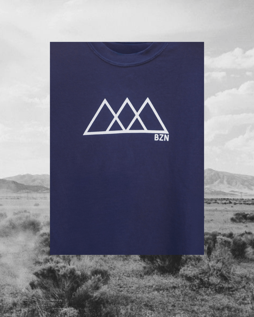 "BZN" Tee in Blue - Intrigue Ink Visit Bozeman, Unique Shopping Boutique in Montana, Work from Home Clothes for Women