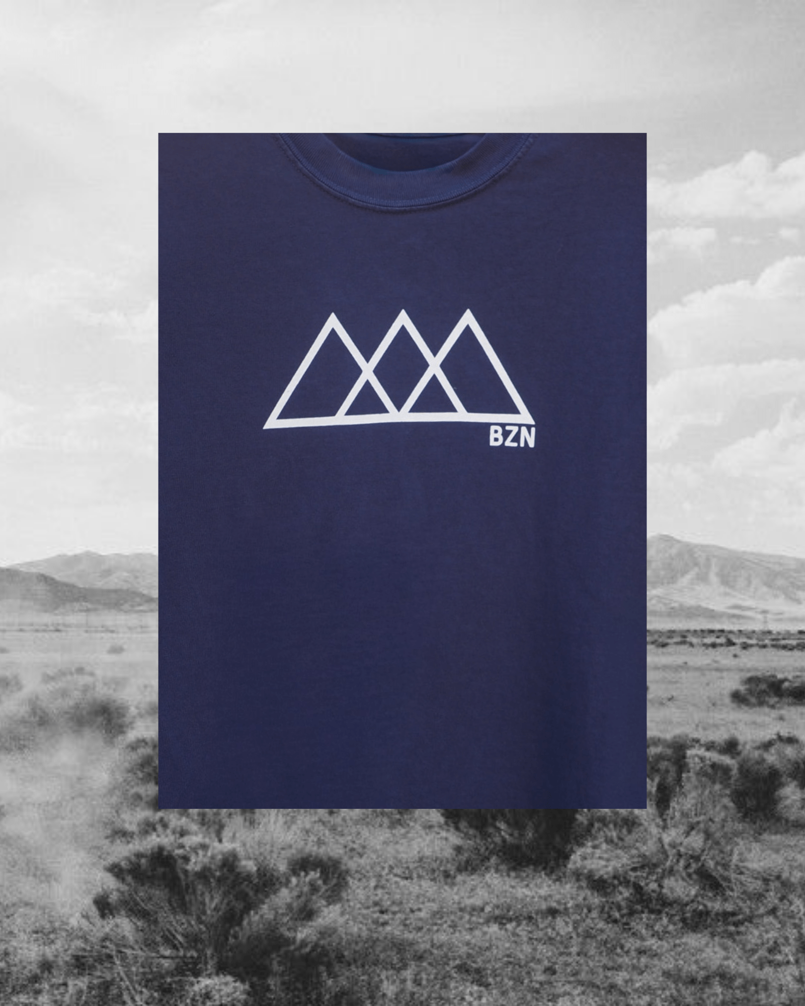 "BZN" Tee in Blue - Intrigue Ink Visit Bozeman, Unique Shopping Boutique in Montana, Work from Home Clothes for Women