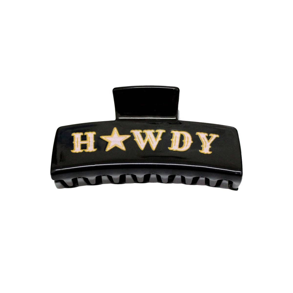 Howdy Claw Hair Clip - Black - Intrigue Ink Visit Bozeman, Unique Shopping Boutique in Montana, Work from Home Clothes for Women