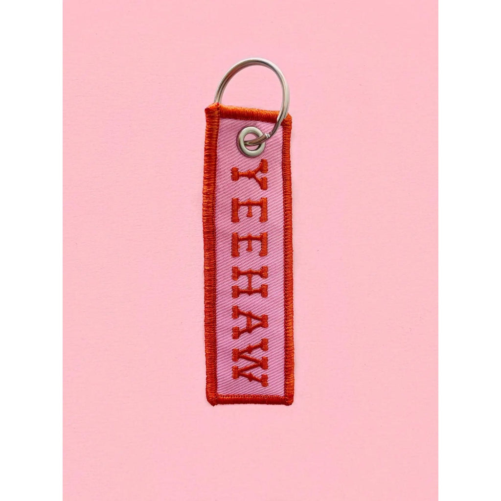 Yeehaw Embroidered Keychain - Intrigue Ink Visit Bozeman, Unique Shopping Boutique in Montana, Work from Home Clothes for Women